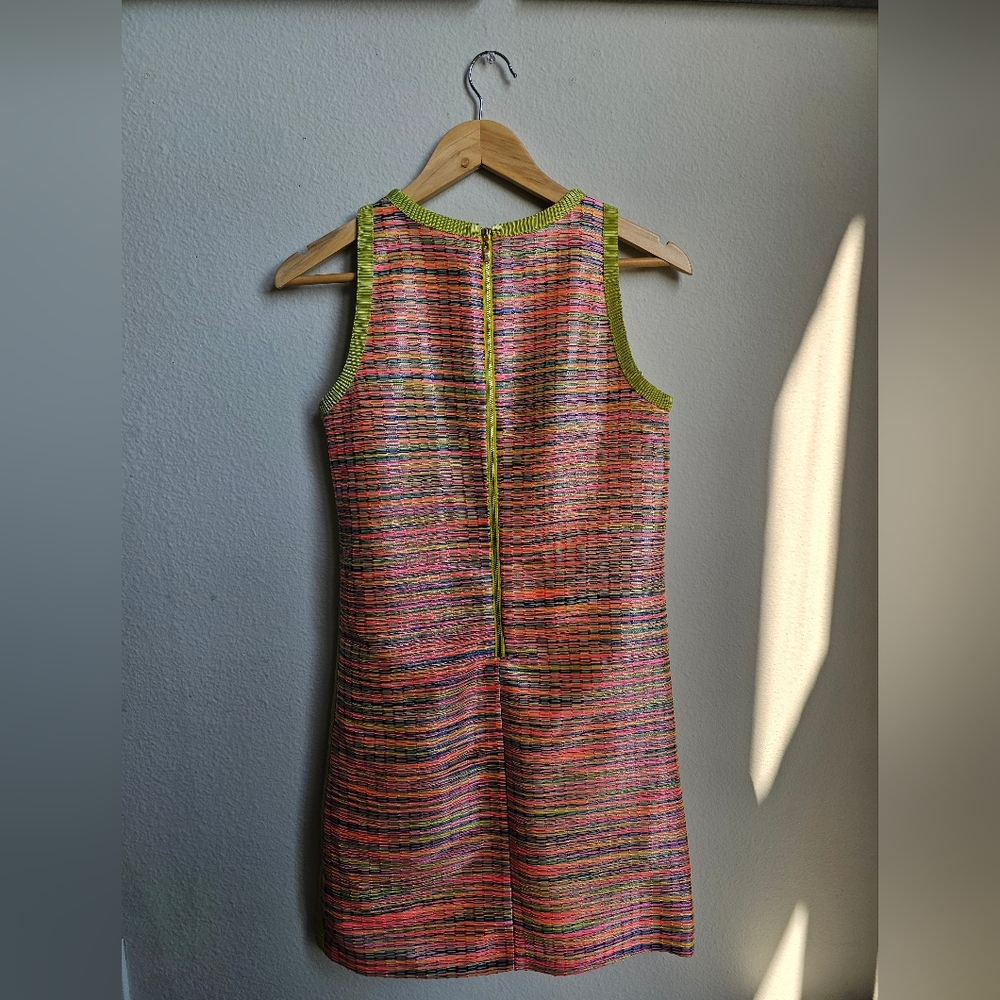 Alex Marie Pink and Green Sleeveless Mini Dress - Picture 2 of 3